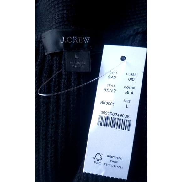 J.Crew V-neck cotton-cashmere cardigan sweater - Picture 10 of 11